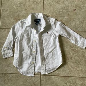 2T Ralph Lauren white shirt